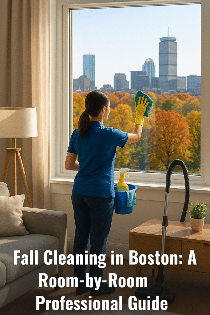 Fall Cleaning in Boston – Room-by-Room Professional Guide Get your home ready for the season with expert fall cleaning in Boston. Our professional room-by-room guide helps families enjoy spotless, cozy homes before the holidays.