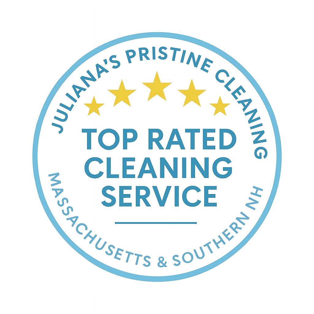 Top Rated Cleaning Service seal used in Juliana’s Pristine Cleaning Customers Reviews section